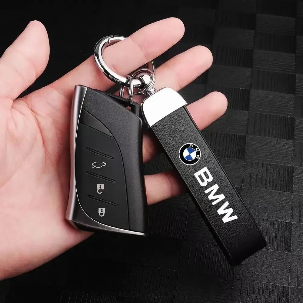 BMW Leather Keychain - FITS ALL MODELS E3X, E4X, E9X, F8X, G8X