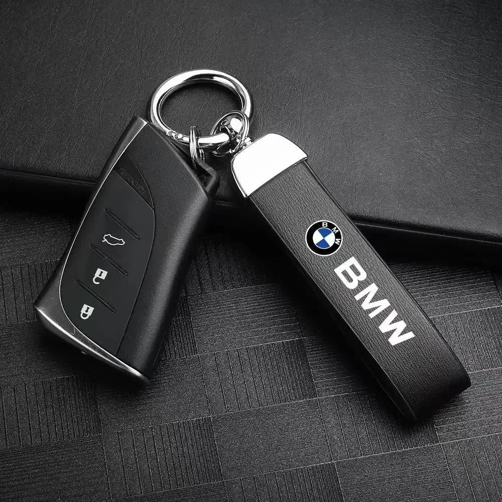 BMW Leather Keychain - FITS ALL MODELS E3X, E4X, E9X, F8X, G8X